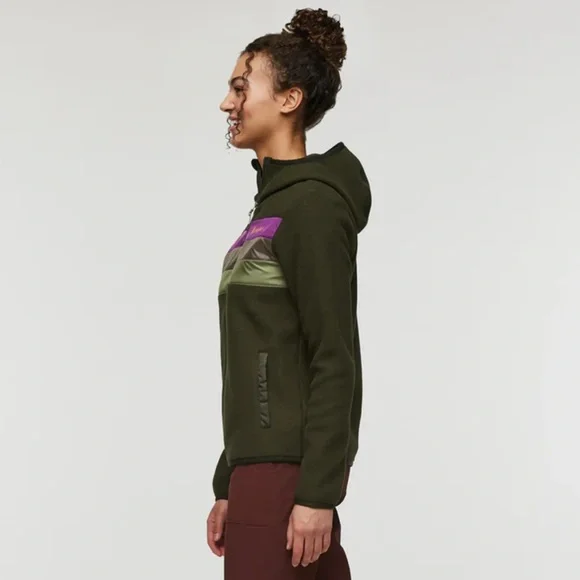 NWT Cotopaxi Women's Teca Fleece Hooded Full Zip Jacket Woodland Fairy - Picture 6 of 12